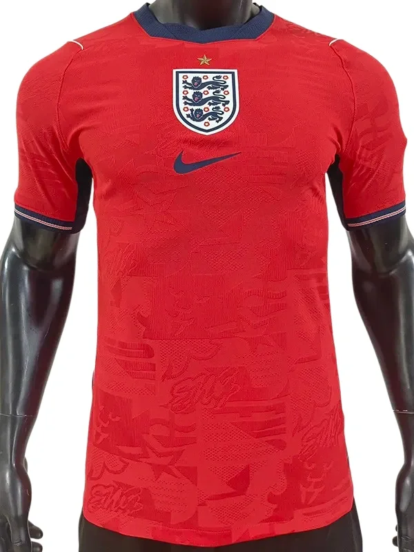 2026-27 England Away Red Player Version Soccer Jersey