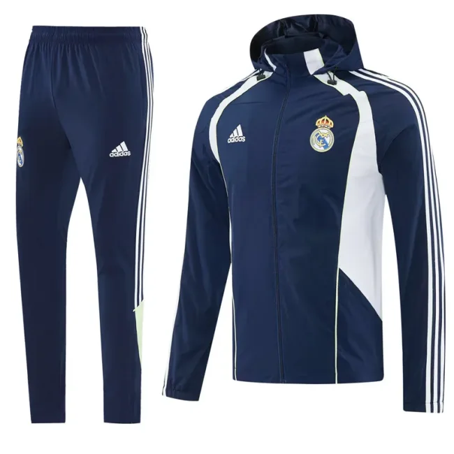 2026-27 Real Madrid Royal Blue Hoodie Jacket Tracksuit