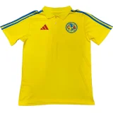 2026-27 Mens Club America Yellow Polo Short Sleeve