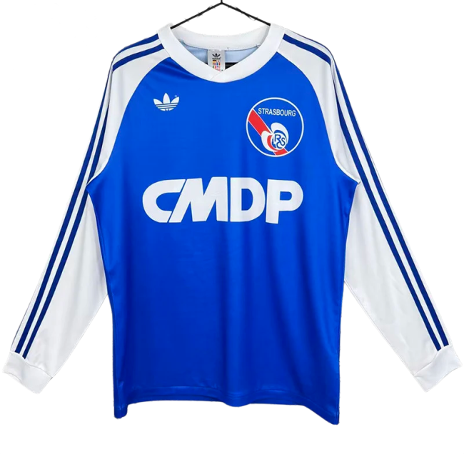 1978-1979 Strasbourg Home Long Sleeve Retro Soccer Jersey