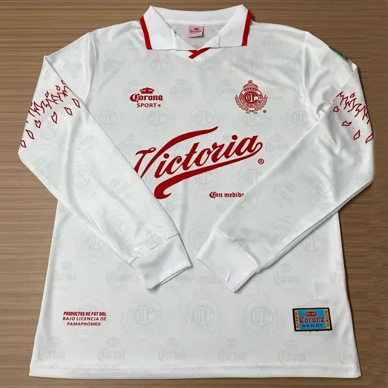1995-1997 Toluca away Long Sleeve Retro Soccer Jersey
