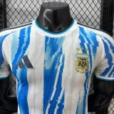 2026-27 Mens Argentina Blue White Player Version Soccer Jersey