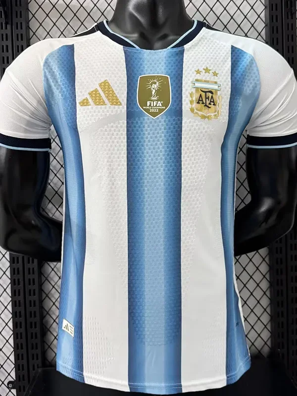 2026-27 Mens Argentina home Player version with FIFA World Champions 2022 Patch  soccer  Jersey