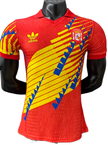 2026-27 Mens Spain Special Edition Red Blue  Player Version Soccer Jersey