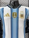 2026-27 Mens Argentina home Player version with FIFA World Champions 2022 Patch  soccer  Jersey