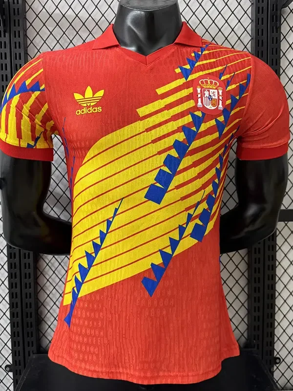 2026-27 Mens Spain Special Edition Red Blue  Player Version Soccer Jersey