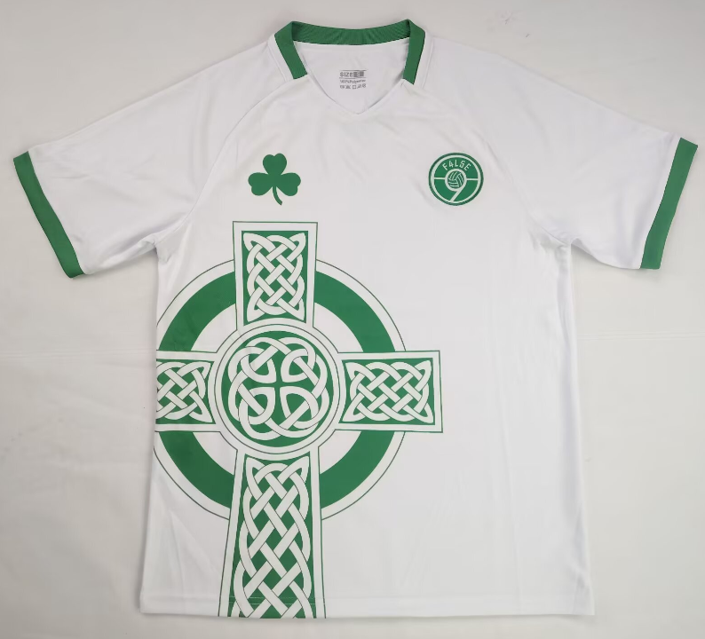 Mens Ireland white retro edition Soccer Jersey