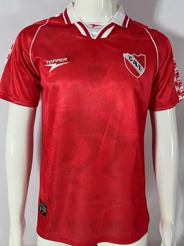 1997-1998 Mens CA Independiente Red Retro Soccer Jersey