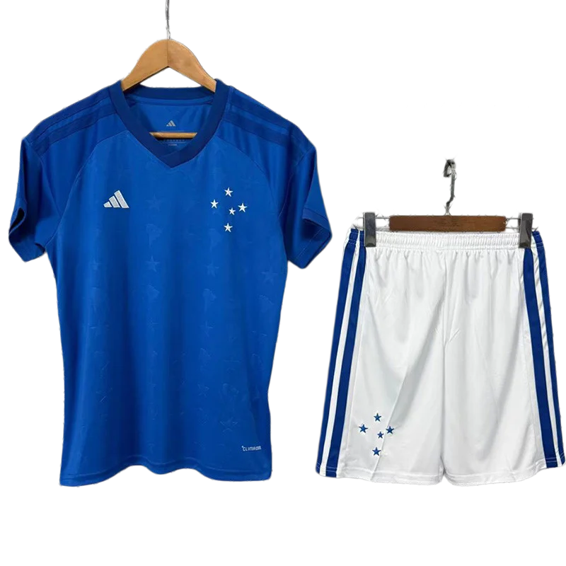 2026-27Kids Cruzeiro Home  Soccer Jersey