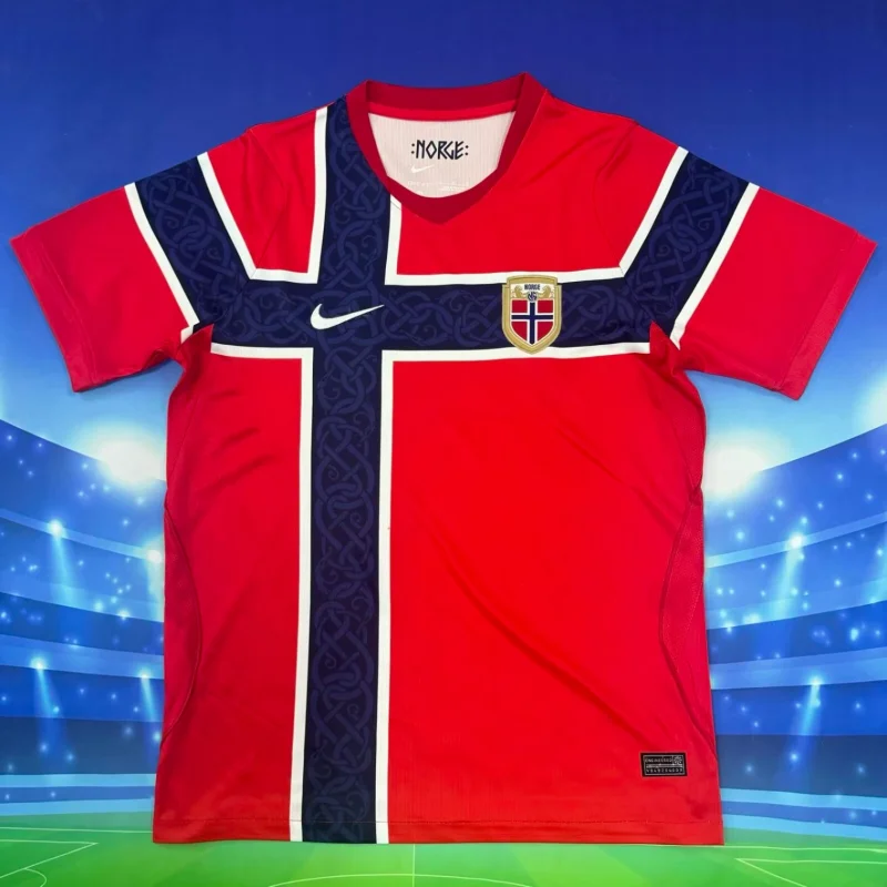 2026-27 Mens Norway Red  Fans Soccer Jersey