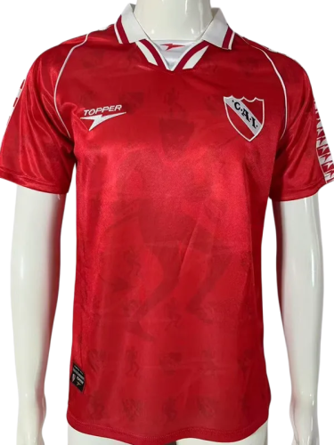 1997-1998 Mens CA Independiente Red Retro Soccer Jersey