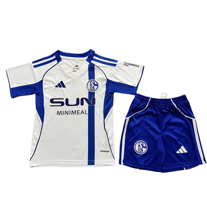 2025-26 Kids Schalke 04 Away Soccer Jersey