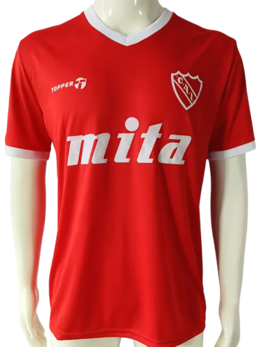 1985-1986 CA Independiente Red Retro Soccer Jersey