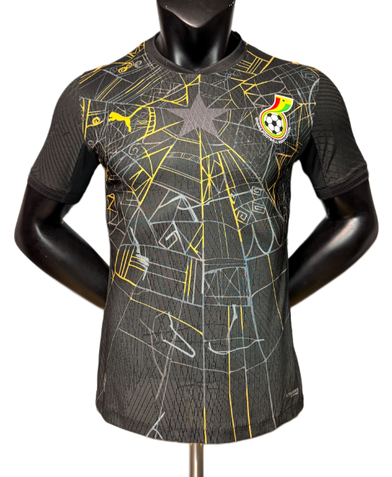 2026-27 Mens Ghana black Player version soccer jersey