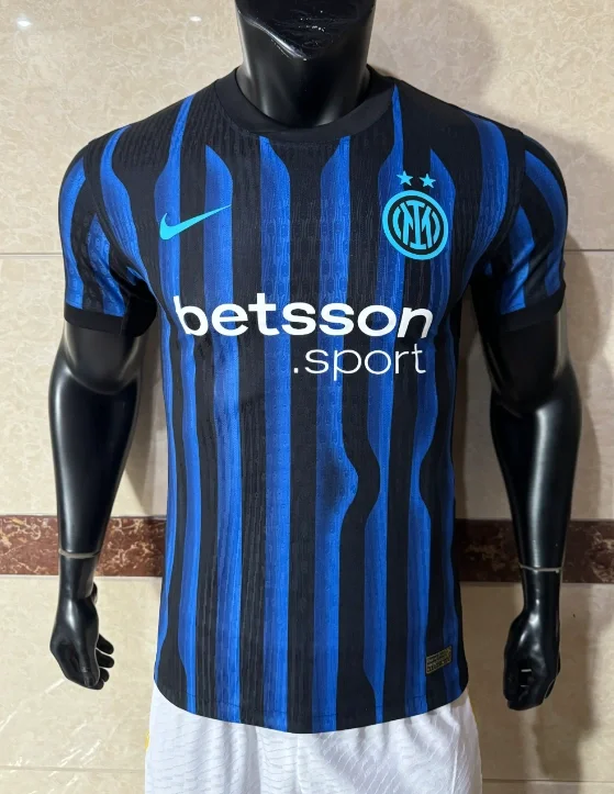 2025-26 Mens Inter Milan home Player version Soccer Jersey