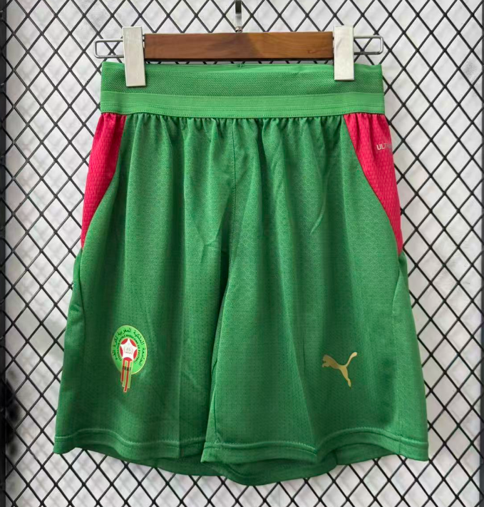 2025-26 Mens Morocco green player Shorts Pants