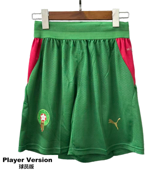 2025-26 Mens Morocco green player Shorts Pants