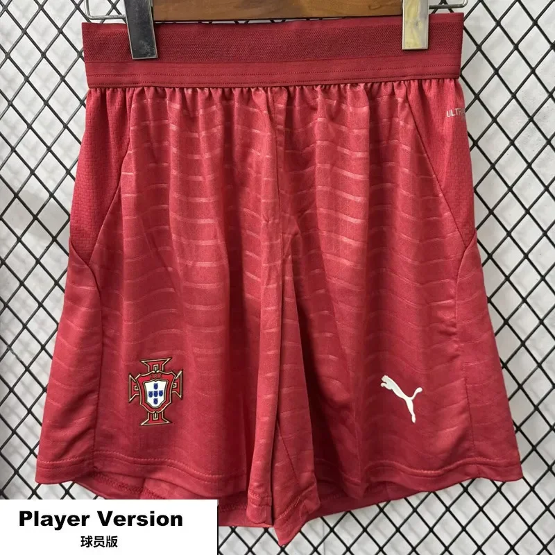 2025-26 Mens Portugal home red player  Shorts Pants