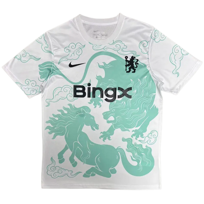 2026-27 Mens Chelsea White Green Fans Soccer Jersey