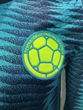 2026-27 Mens Colombia away blue  long sleeve Player version soccer jersey