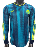 2026-27 Mens Colombia away blue  long sleeve Player version soccer jersey