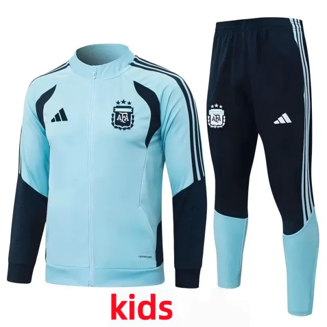 2026-27 Kids Argentina Light blue Jacket Tracksuit #E26001