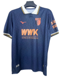 2025-26 Mens Augsburg FC cyan Special Edition Fans Soccer Jersey