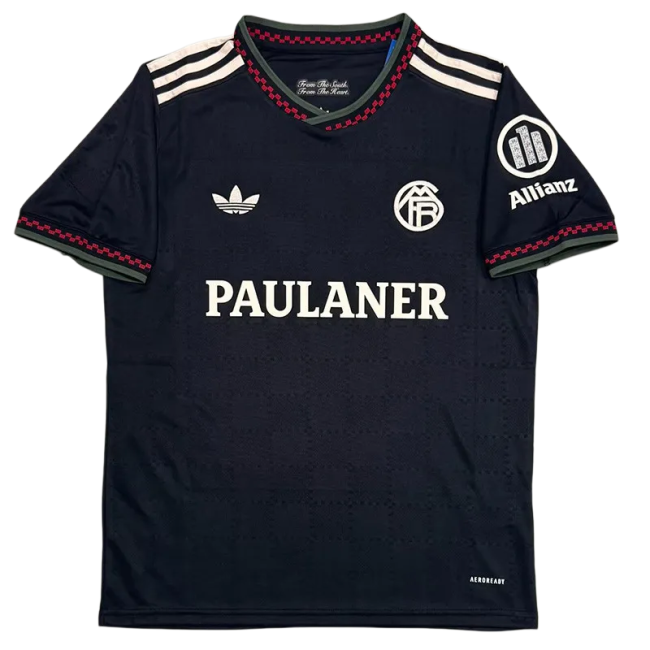 2025-26 Mens Bayern Third away Fans Soccer Jersey (PAULANER广告)