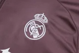 2025-26 Kids Real Madrid Gray Purple Half Pull Tracksuit #E25236(童装)