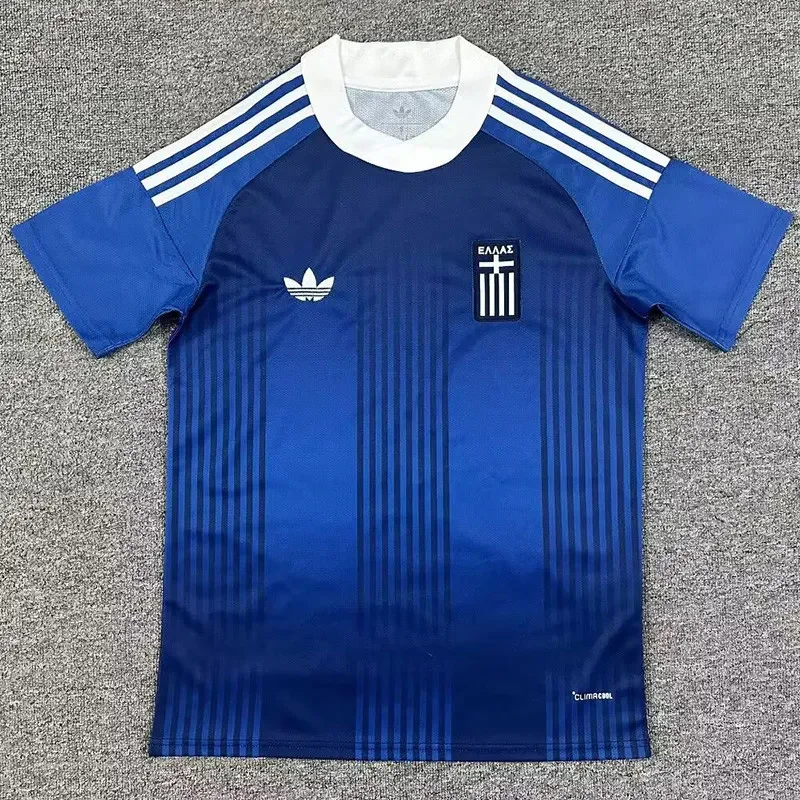 2025-26 Mens Greece away blue Soccer Jersey
