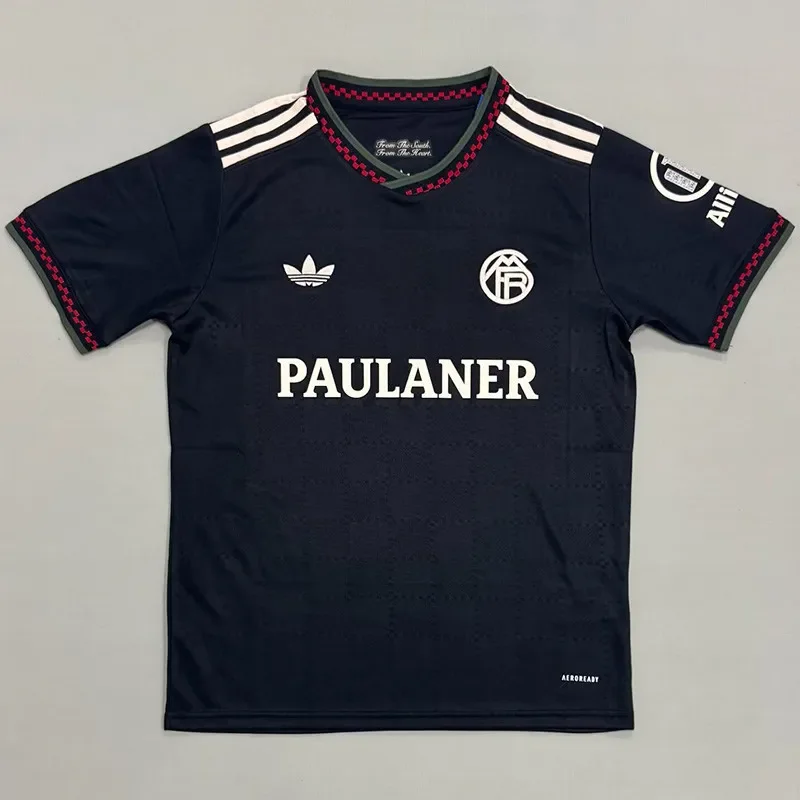 2025-26 Mens Bayern Third away Fans Soccer Jersey (PAULANER广告)