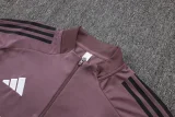 2025-26 Kids Real Madrid Gray Purple Half Pull Tracksuit #E25236(童装)