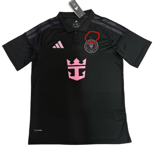 2026-27 Mens Inter Miami Away black Soccer Jersey (Star 带星)