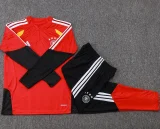 2026-27 Kids Germany Red Half Pull Tracksuit #E26009