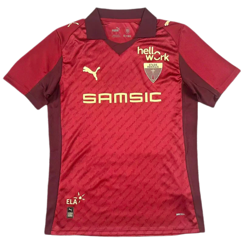 2025-26 Stade Rennais red 125th Anniversary Fans Soccer Jersey