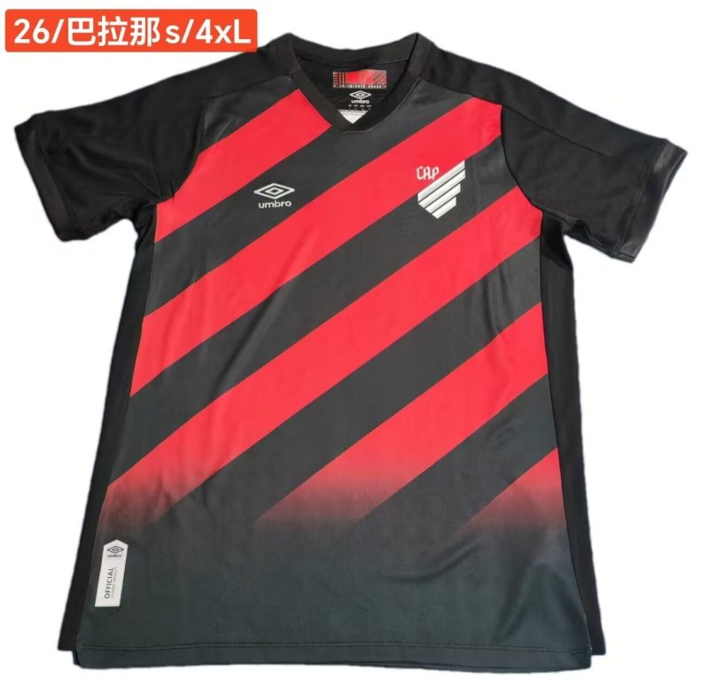 2026-27 Mens Athletico Paranaense red home  Fans Soccer Jersey