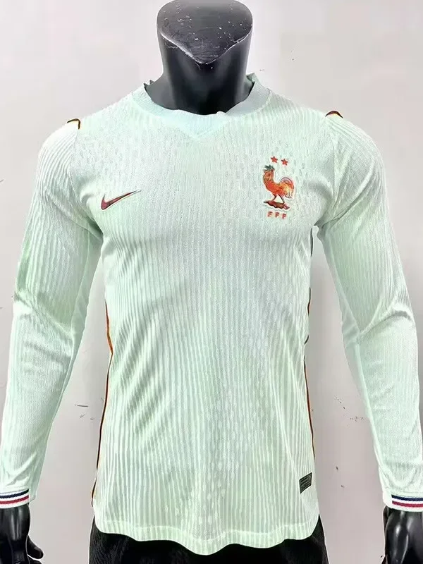 2026-27 Mens France away Long Sleeve  Player Version Soccer Jersey