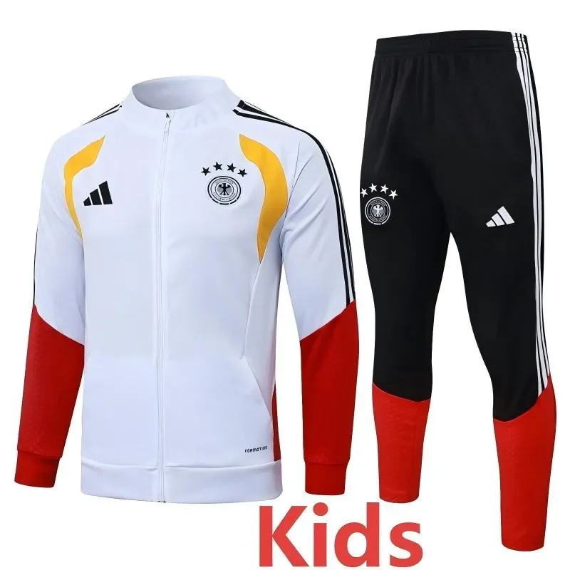 2026-27 Kids Germany White Jacket Tracksuit #E26011