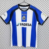 2001-02 Mens retro Deportivo La Coruna  home soccer Jersey