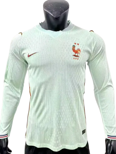 2026-27 Mens France away Long Sleeve  Player Version Soccer Jersey