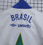 1993-94 Brazil Blue yellow green Retro Windbreaker