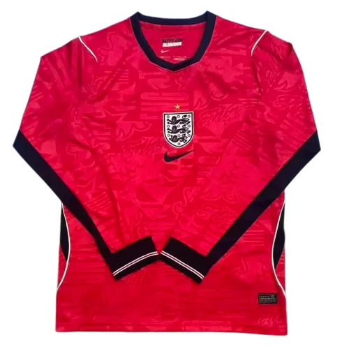 2026 Mens England away red long sleeve Soccer Jersey