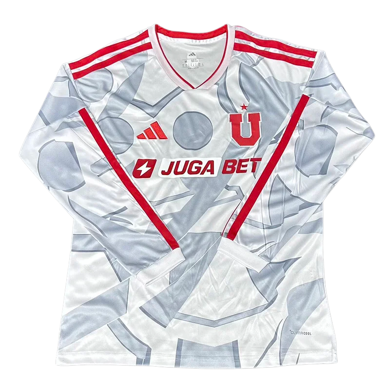 2026-27 Mens Universidad De Chile Grey Long Sleeve Soccer Jersey