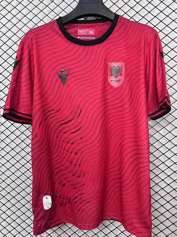 2026-27 Mens  Albania red home Soccer Jersey