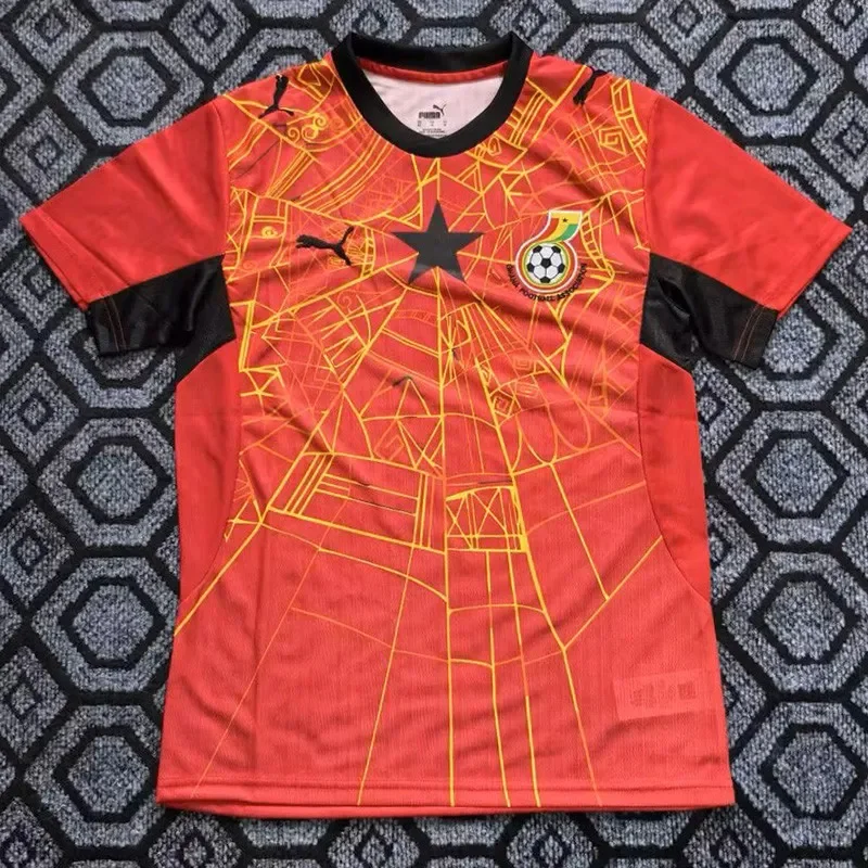 2026-27 Mens Ghana red soccer jersey