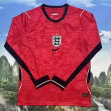 2026 Mens England away red long sleeve Soccer Jersey