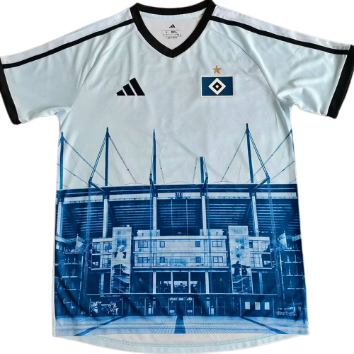 2025-26 Mens Hamburg SV Blue Special Edition Fans Soccer Jersey