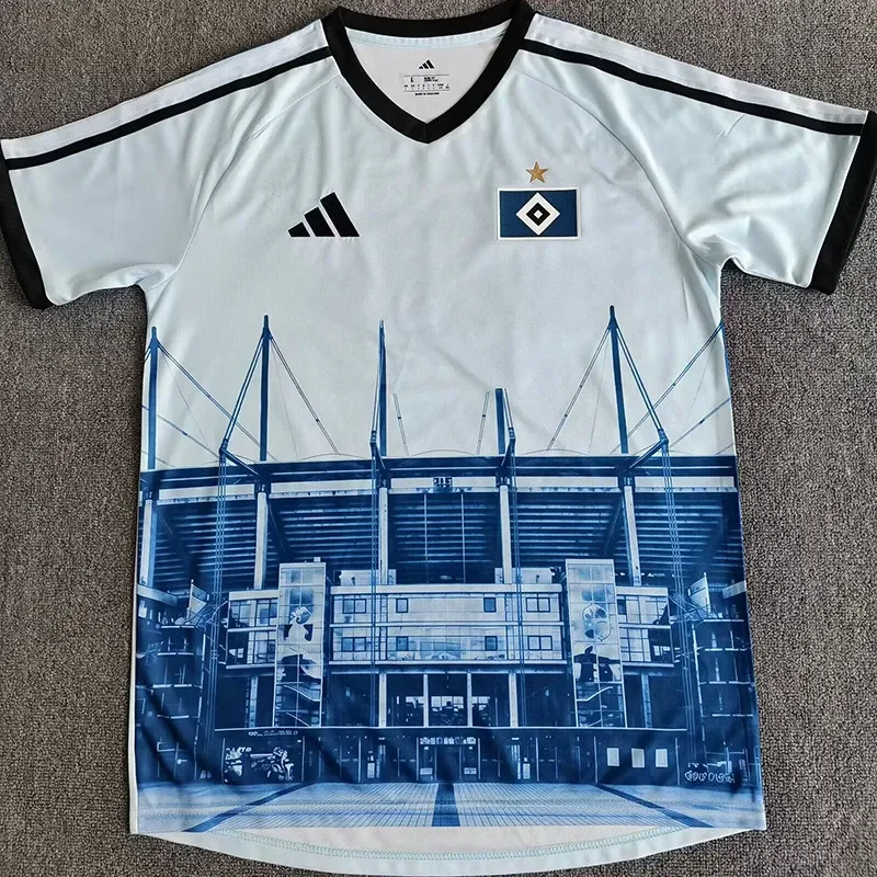 2025-26 Mens Hamburg SV Blue Special Edition Fans Soccer Jersey