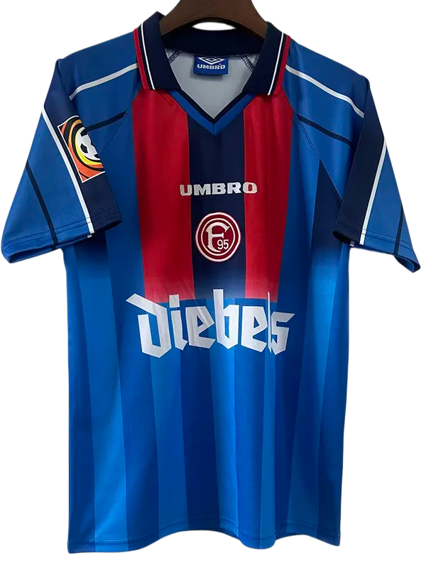 1998 Fortuna Dusseldorf Blue Retro Soccer Jersey