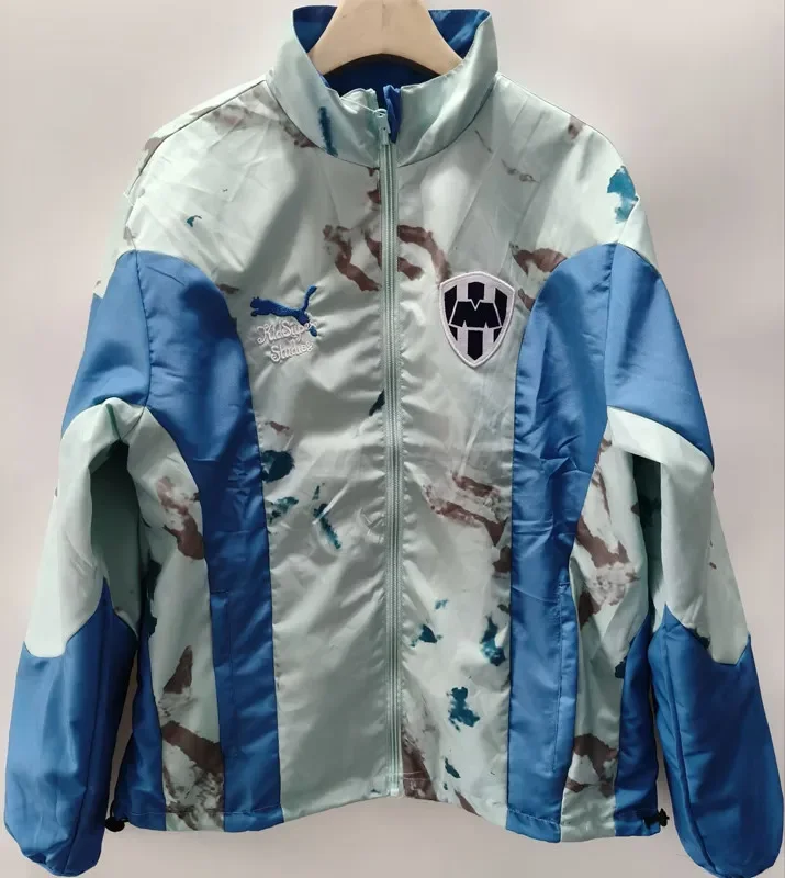 2025-26 Monterrey White Blue Double Sided Windbreaker